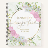 Vergulde Wildflower Spring Vrijgezellenfeest Recep Notitieboek (Voorkant)