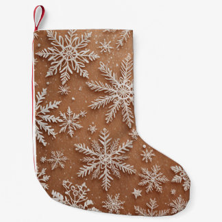 Vergulde Winterkristallen Kleine Kerstsok