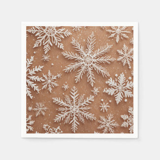 Vergulde Winterkristallen Servet