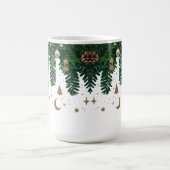 Vergulde Winterloof Combinatie Mok - Premium Groen (Center)