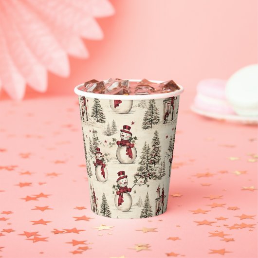 vergulde yule afsnijdsels: feestelijk papieren bekers (Insitu)