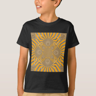 Vergulde Zefier: Elegantie in Goudgeel & Chroom T-shirt