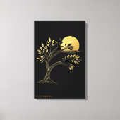 Vergulde Zen Horizon Museumkwaliteit Gallery Canva Canvas Afdruk (Voorkant)
