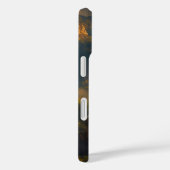 Vergulde zittende Boeddha onder een zonsondergangs Case-Mate iPhone Case (Achterkant / Rechts)