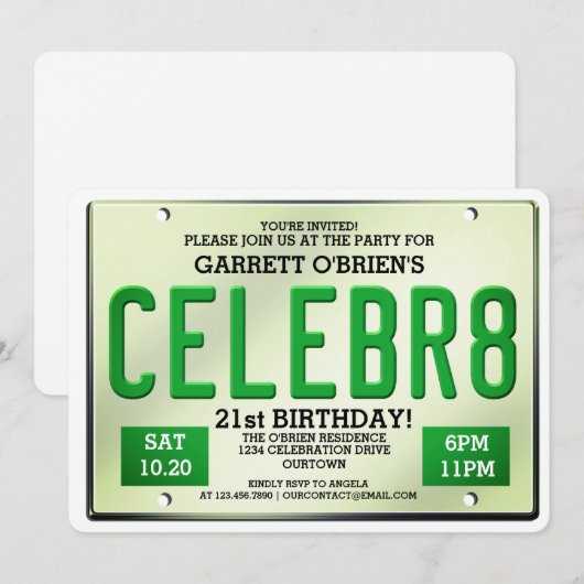 Vergunning Bord Vervroeging op zondag Kaart (Voorkant / Achterkant)