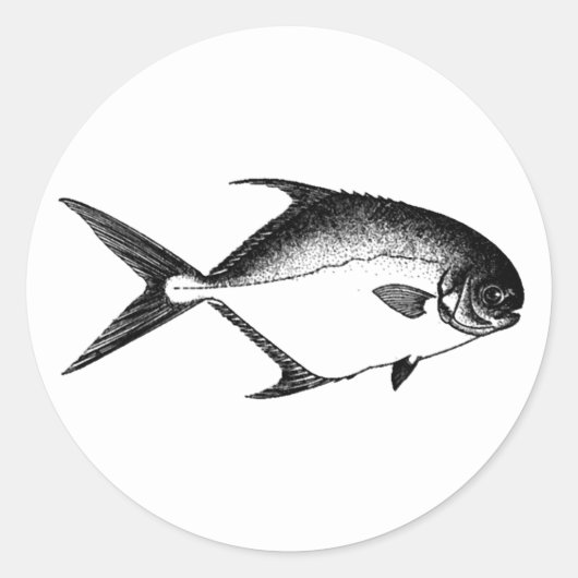 Vergunning Logo (lijnkunst) Ronde Sticker (Voorkant)