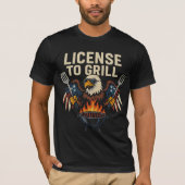 Vergunning om te grillen – Amerikaanse editie T-shirt (Voorkant)