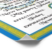 Vergunning tot afboeking achteraf poster (Hoek)