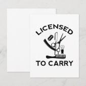 Vergunning verleend aan Carry Barber Hairdresser (Voorkant / Achterkant)