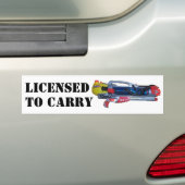 Vergunning verleend aan Carry Bumpersticker (Op auto)