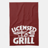 Vergunning verleend aan Grill Theedoek (Verticaal)