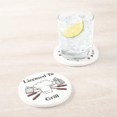 Vergunning verleend aan Grill Zandsteen Onderzetter (Zijkant)