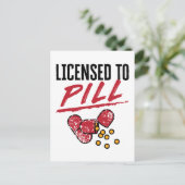 Vergunning verleend aan het Afstudeerder van het A Briefkaart (Staand voorkant)