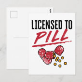 Vergunning verleend aan het Afstudeerder van het A Briefkaart (Voorkant / Achterkant)