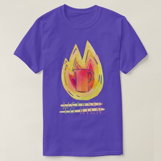 Vergunning verleend aan Kiln Pottery 1 T-shirt (Design voorkant)