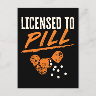 Vergunning verleend aan Pill Pharmacist Pharmacy T Briefkaart