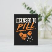 Vergunning verleend aan Pill Pharmacist Pharmacy T Briefkaart (Staand voorkant)