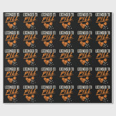 Vergunning verleend aan Pill Pharmacist Pharmacy T Cadeaupapier (Vlak)