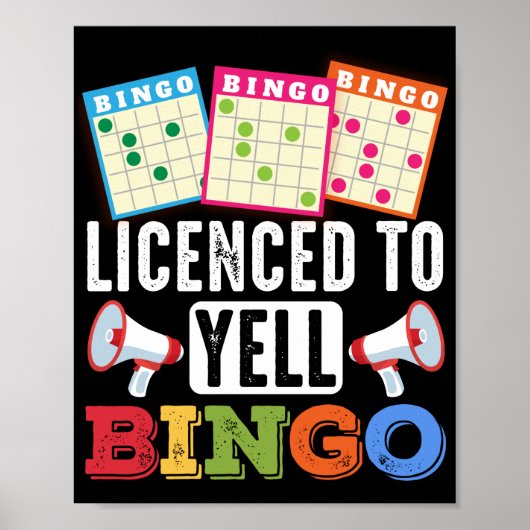 Vergunning verleend aan Yell Bingo Funny Lucky Gam Poster (Voorkant)