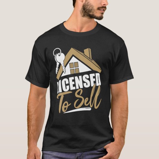 Vergunning verleend voor verkoop van Real Estate A T-shirt (Voorkant)
