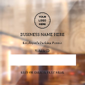 Vergunning voertuig ID aangepaste tekst auto vrach Raamsticker (Vel 2)