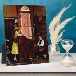 Vergunning voor huwelijk door Norman Rockwell Fotoplaat