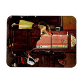 Vergunning voor huwelijk door Norman Rockwell Magneet (Horizontaal)