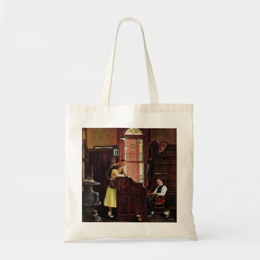 Vergunning voor huwelijk door Norman Rockwell Tote Bag (Voorkant)