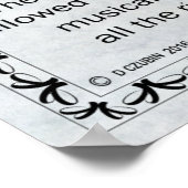 Vergunning voor muzikanten poster (Hoek)