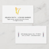 Vergunninghoudend Barber Visitekaartje (Voorkant / Achterkant)