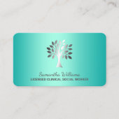 Vergunninghoudend klinisch maatschappelijk werkers visitekaartje (Voorkant)