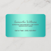 Vergunninghoudend klinisch maatschappelijk werkers visitekaartje (Achterkant)