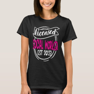 Vergunninghoudend maatschappelijk werker 2023 werk t-shirt