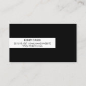 Vergunninghoudende cosmetoloog visitekaartje (Achterkant)
