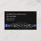 Vergunninghoudende elektricieserdiensten  visitekaartje (Voorkant)
