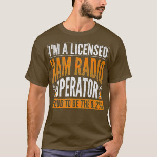 Vergunninghoudende Ham Radio Operator Ham Radio T-shirt