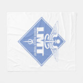 Vergunninghoudende massagetherapeut fleece deken (Voorkant (Horizontaal))