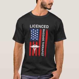 Vergunninghoudende massagetherapeut t-shirt