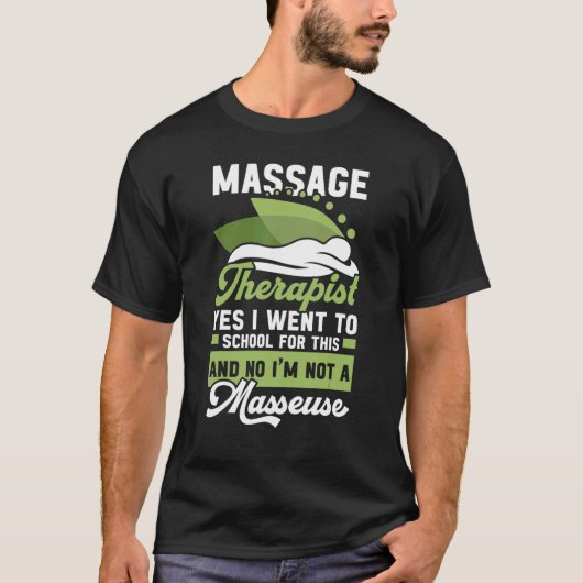 Vergunninghoudende massagetherapietherapietherapie t-shirt (Voorkant)