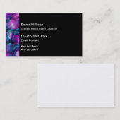 Vergunninghoudende raadsman voor geestelijke gezon visitekaartje (Voorkant / Achterkant)