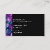 Vergunninghoudende raadsman voor geestelijke gezon visitekaartje (Voorkant)