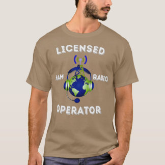 Vergunninghoudende radio-operator t-shirt