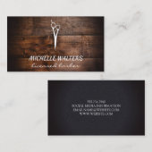 Vergunninghoudende schaar- en houtscharen visitekaartje (Voorkant / Achterkant)