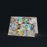 Vergunningskaart Borden Brother Birthday Card Kaart<br><div class="desc">Door Gear4gearheads.</div>