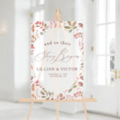 verhaal begint herfst bladeren bruiloft welkom acryl bord