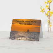 VERHAAL 'BIRTHDAY' OP *MIJN FAVORIETE SAILOR* KAART (Gele Bloem)