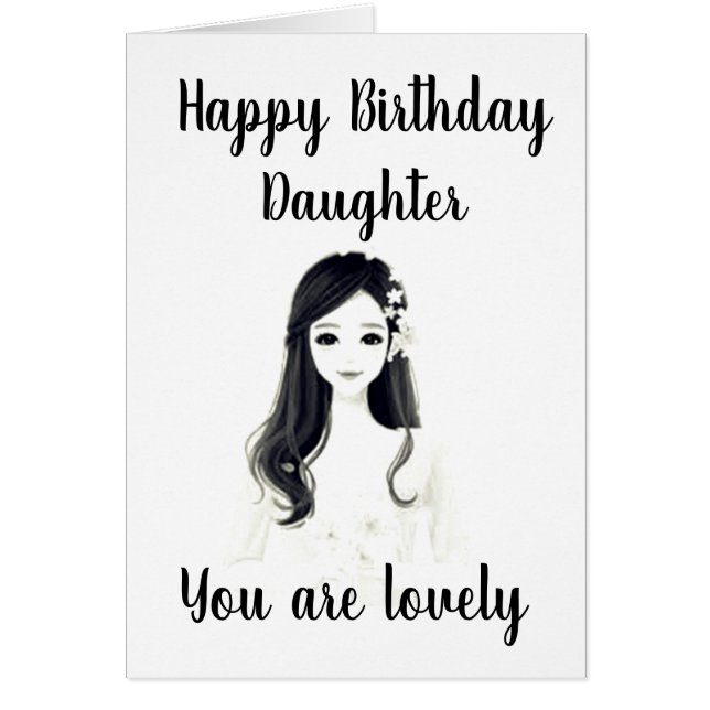 **VERHAAL BIRTHDAY** OP ONZE "LOVELY DAUGHTER" (Voorkant)