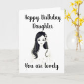 **VERHAAL BIRTHDAY** OP ONZE "LOVELY DAUGHTER" KAART (Gele Bloem)