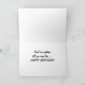 VERHAAL BIRTHDAY VAN SOMMIGE KOOLMULES FEESTDAGEN KAART (Binnen)