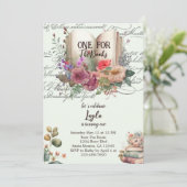 Verhaal boek eerste verjaardag kaart (Staand voorkant)